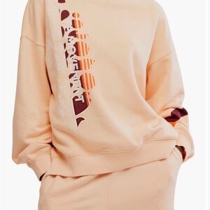 NWT Free People FP Movement All Star Logo Oversized Sweatshirt - Large